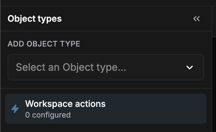 Workspace Actions